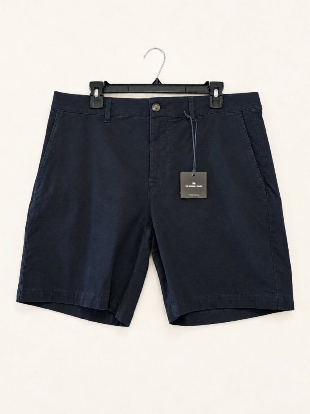 The Normal Brand Navy Blue Chino Shorts Men's Size 36 Casual NEW